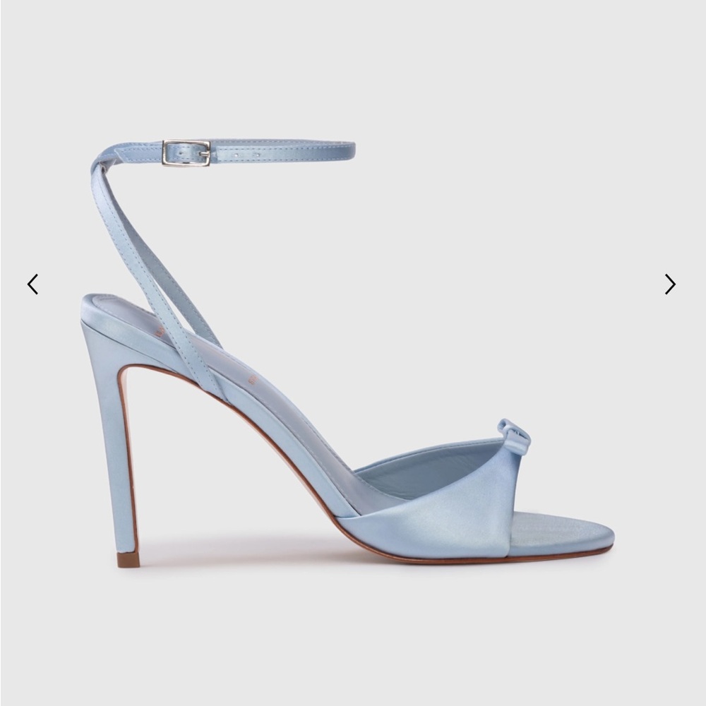 Black Suede Studio Baby Blue Albie 100 Sandal